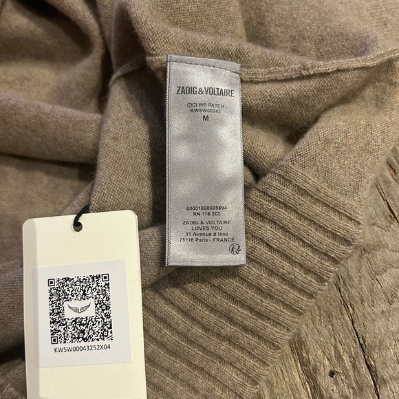 Zadig & Voltaire Cici Patch Cashmere Sweater. - Picture 14 of 14